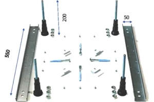 Ножки для ванн Berges хром - 3