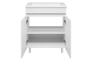 Тумба с раковиной Misty Енисей 70 белая глянцевая - 2