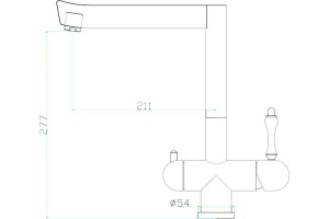 Смеситель Zorg Inox Lora для кухонной мойки - 2