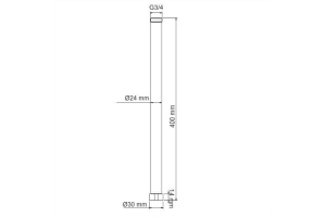A210 Удлинитель для душевого комплекта - 3