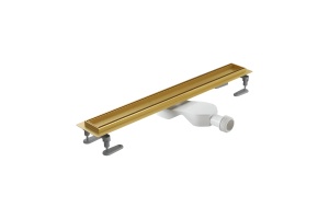 Душевой лоток Excellent Stilio 90 под облицовку плиткой золото