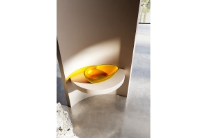 Накладная раковина Abber Kristall 60 желтая - 2