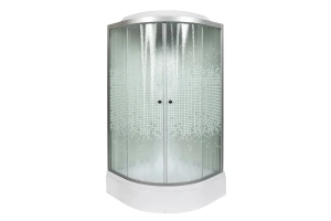 Душевая кабина Deto L 80х80 с гидромассажем и электрикой, хром (L780GM+EL) - 2