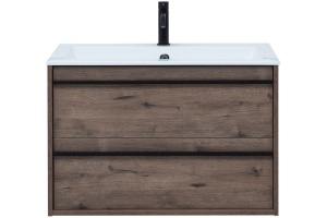 Тумба для комплекта Aquanet Lino 80 дуб веллингтон - 3