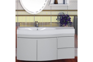 Тумба с раковиной Aquanet Опера 2-115 белая L