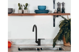 Смеситель для кухни GPD Atros черный матовый - 3