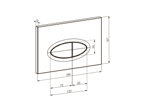 Кнопка смыва для инсталляции Boheme хром (665-CR) - 2