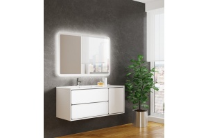 Комплект мебели Sanvit Бруно -2 120 L белый глянец - 2