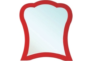 Зеркало Bellezza Грация 90 красное