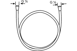 Душевой шланг Kludi Suparaflex Silver 6107105-00 125 см - 3