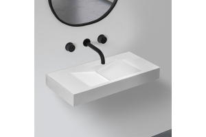 Раковина подвесная Abber Stein 100х48 белый матовый