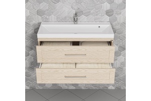 Тумба с раковиной Санта Венера 100 светлое дерево - 2