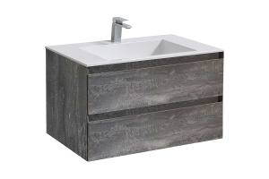 Тумба с раковиной Vincea Luka 80 серое дерево
