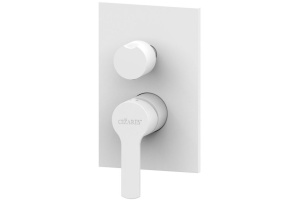 Смеситель Cezares Ovest DEV3-BIO С ВНУТРЕННЕЙ ЧАСТЬЮ, для душа, белый