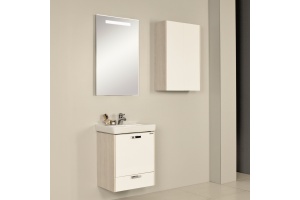 Мебель для ванной Акватон Йорк 55 М белый/ясень фабрик