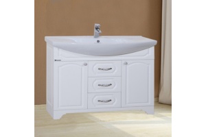 Тумба с раковиной Bellezza Камелия 105 белая