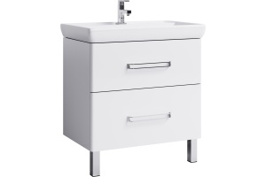 Тумба с раковиной Aqwella Neo 80 напольная