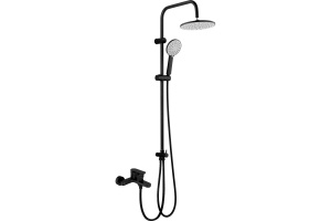 Душевая система Agger черная матовая