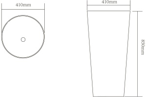 Раковина SantiLine SL-4012MB - 3