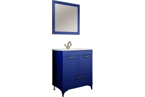 Мебель для ванной Sanflor Ванесса 75 напольная, индиго