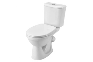 Унитаз-компакт Бореаль 1WH302147 с диагональным выпуском, тарельчатый