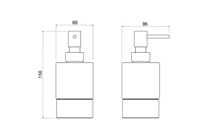 Дозатор для жидкого мыла Timo Saona золото матовое - 2