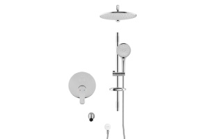 Swedbe Platta Душевой комплект со встроен.смесит. (с монтаж.боксом), верхн.душ. и повор.изливом 5542 - 3