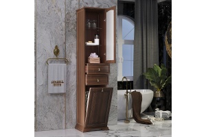 Шкаф-пенал Opadiris Риспекто 40 темное дерево - 2