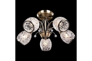 Люстра на штанге Eurosvet Gabriella 30026/5 античная бронза