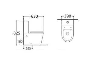 Унитаз-компакт Aquatek Вега белый с сиденьем микролифт (AQ2904-00) - 2