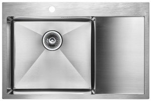 Мойка кухонная Paulmark Atlan 78 L брашированная сталь