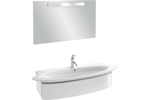 Мебель для ванной Jacob Delafon Presquile 130 белый лак, 1 ящик