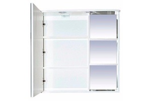 Венера - 80 Зеркало-шкаф лев. со светом белое - 2