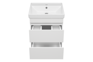 Тумба под раковину Misty Енисей 50 белая глянцевая - 2