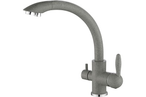 Смеситель Paulmark Essen для кухонной мойки, серый Es213001-310