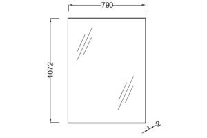 Зеркало Jacob Delafon Struktura EB1209 80 см - 3