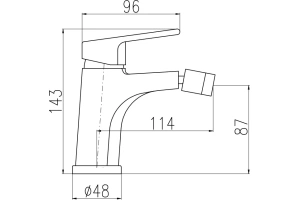 Смеситель для биде Rav Slezak Colorado золото - 2