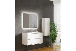 Тумба под раковину Sanvit Бруно -2 90 белый глянец - 2