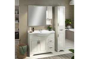 Зеркало-шкаф Comforty Севилья 100 слоновая кость - 2