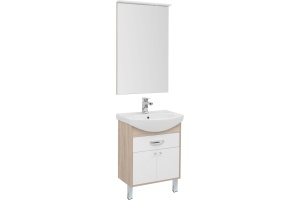 Мебель для ванной Aquanet Грейс 60 1 ящик, 2 фасада, дуб сонома - 2