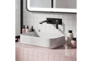 Встраиваемый смеситель для умывальника, черный матовый - 2