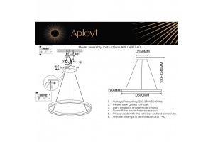 Подвесной светильник Aployt Armel APL.049.13.40 - 2