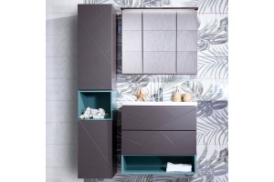 Мебель для ванной Бриклаер Кристалл 70 софт графит