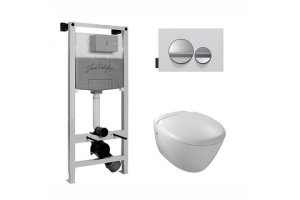 Комплект Jacob Delafon Presquile E21743RU кнопка хром