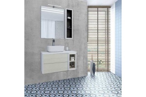 Полка AQUATON Брук 20 под столешницу, дуб латте - 2