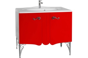 Тумба для комплекта Bellezza Эстель 90 красная