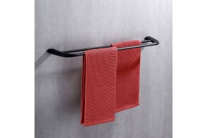 Полотенцедержатель двойной ABBER Nord черный матовый - 3