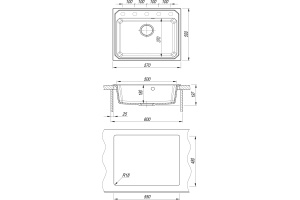 Мойка Кардинал 570, черный СМс - 3