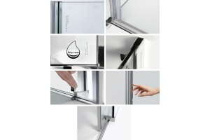 Душевая дверь в нишу Wasserkraft Dinkel 58R05 120 см - 3