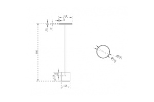 Стойка для ванной комнаты Abber Stein белая - 2